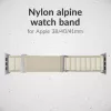 Correa de nailon para reloj Mobilize - Alpine - conector de titanio - para Apple 38/40/41mm - Starlight