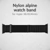 Correa de reloj Mobilize de nailon - Alpine - conector negro - para Apple 38/40/41mm - negra