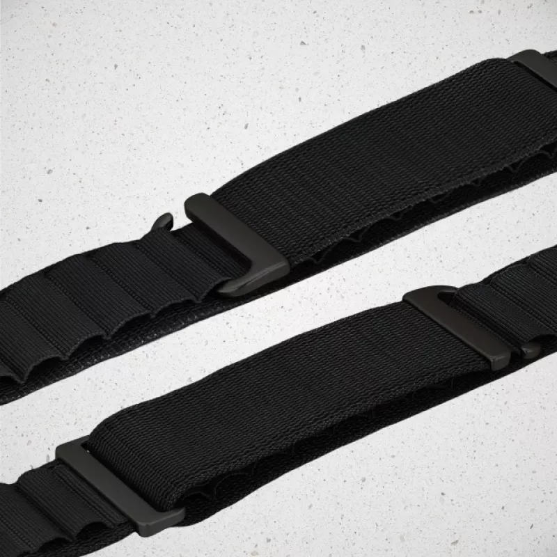Correa de reloj Mobilize de nailon - Alpine - conector negro - para Apple 38/40/41mm - negra
