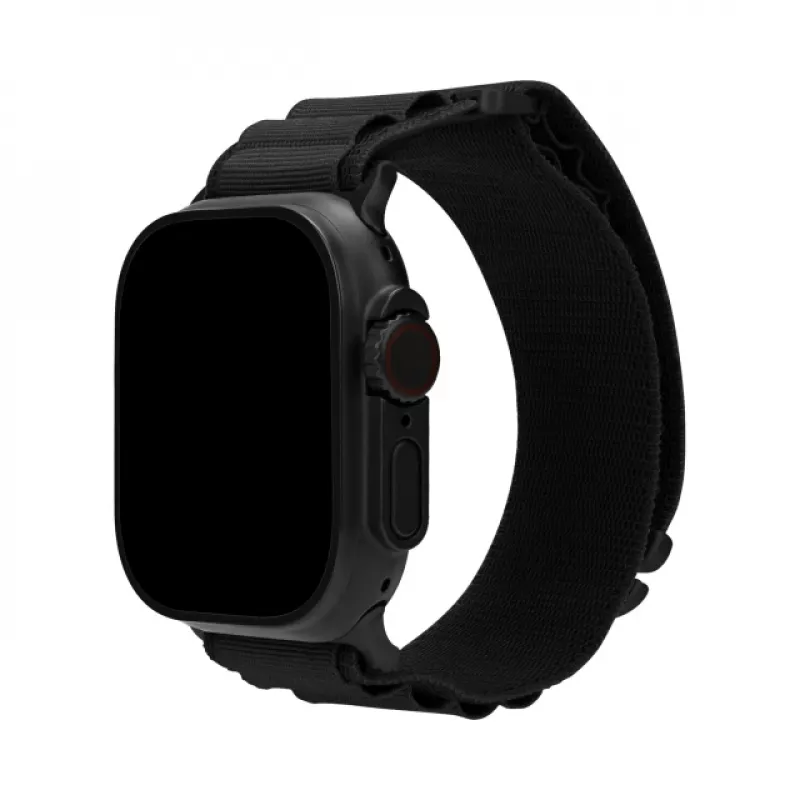 Correa de reloj Mobilize de nailon - Alpine - conector negro - para Apple 38/40/41mm - negra