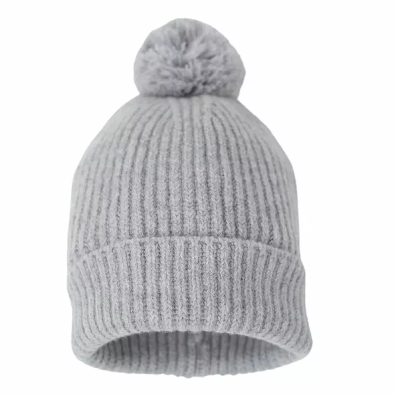 Gorro para bebé Lodger 100% lana merino Drizzle gris 6-12 meses