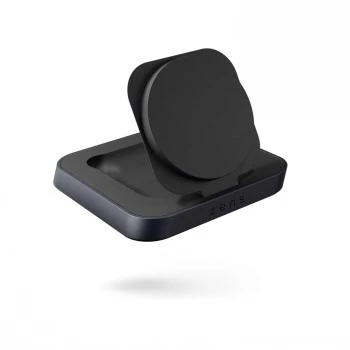 ZENS cargador magnético de mesita de noche - soporte de carga inalámbrica de 20W para iPhone y AirPods (negro)