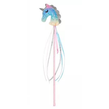 Souza! Varita de cabeza de unicornio multicolor Femi