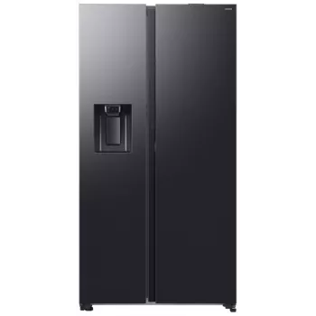 Samsung RS80F64KEFEO Frigorífico combi americano, 615L, Total No Frost, dispensador de agua y hielo con toma de agua, acabado acero inoxidable