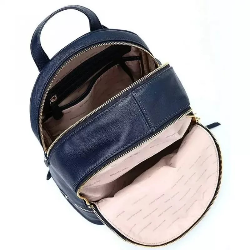 Michael Kors Rhea mochila Navy Saffiano piel mujer 27x26x14 cm