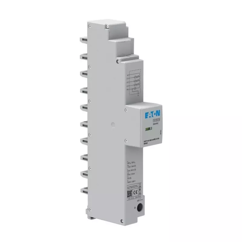 Eaton Protector contra sobretensiones para barra colectora de 40mm SPZT123-300/3+NPE