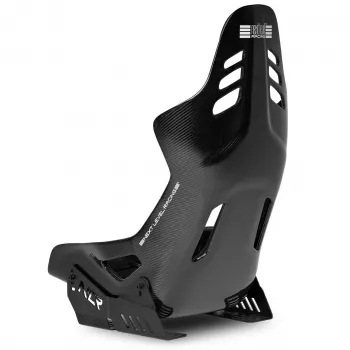 Next Level Racing ES3 Elite Asiento Sim Racing, Full Carbon Fibre Edition, Black