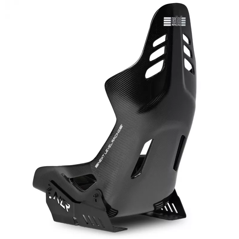 Next Level Racing ES3 Elite Asiento Sim Racing, Full Carbon Fibre Edition, Black