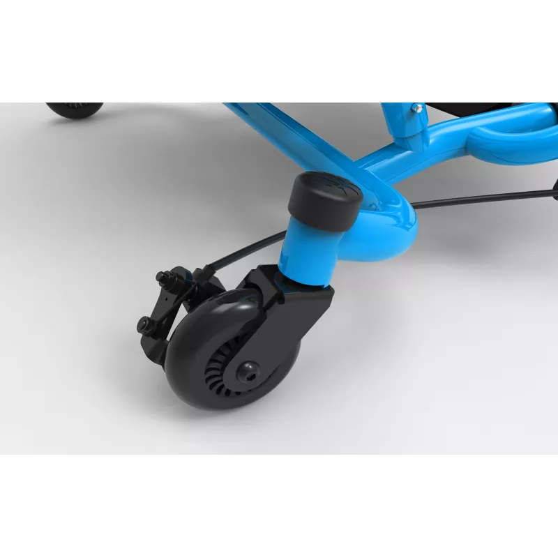 Go-kart de propulsión por pies EzyRoller Spinner Pro X con giro 360°, Azul, 10+ años