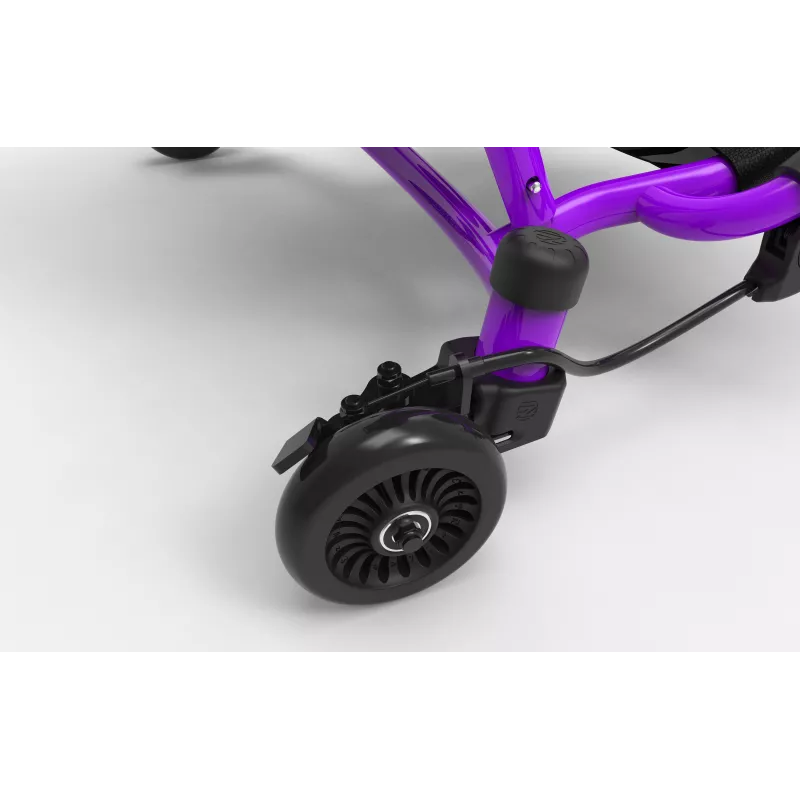 Go-kart de derrape de propulsión por pies EzyRoller Drifter X para niños de 4-14 años Lila
