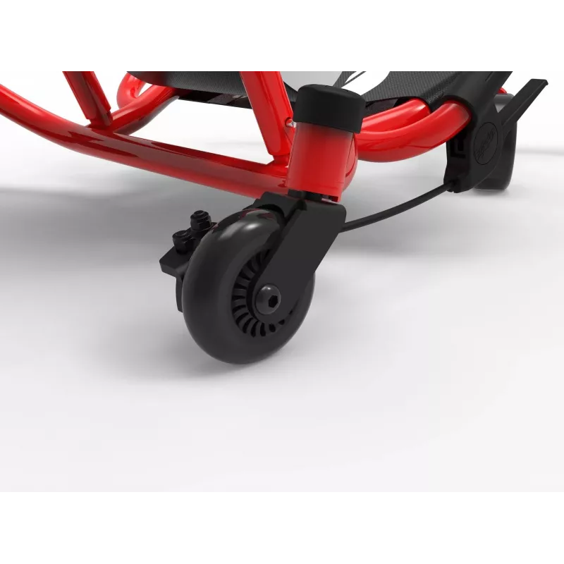 Go-kart montable EzyRoller Spinner X - propulsión por piernas con giro 360° - Rojo