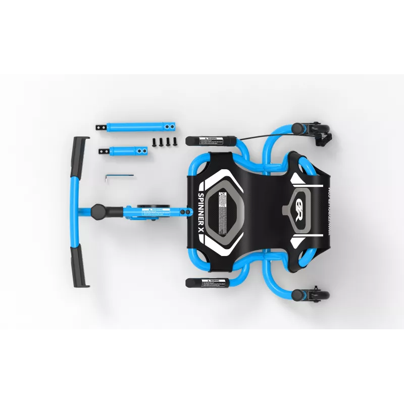 Juguete montable de derrape con giro 360° EzyRoller Spinner X Azul para niños de 4-12 años