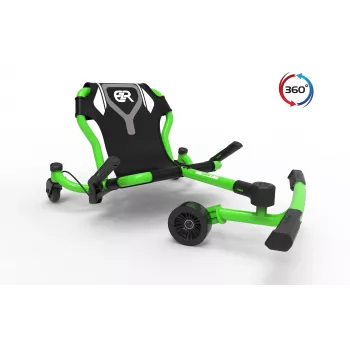 Montable de derrape con giro 360° EzyRoller Spinner X Green para niños de 4-12 años