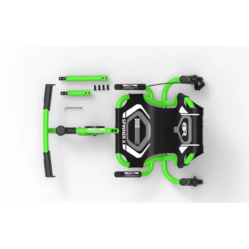 Montable de derrape con giro 360° EzyRoller Spinner X Green para niños de 4-12 años
