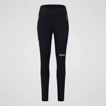 Berghaus MTN Guide Alpine Legging Mujer Leggings softshell - Negro, talla L