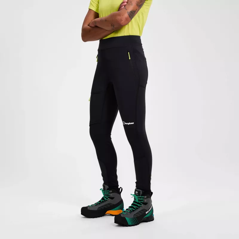 Berghaus MTN Guide Alpine Legging Mujer Leggings softshell - Negro, talla L