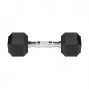REBEL ACTIVE Mancuernas de hierro fundido con recubrimiento de goma 2x5 kg