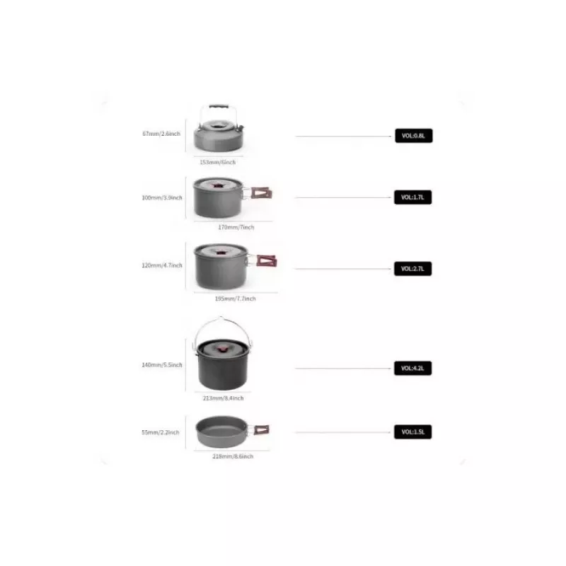 FIREMAPLE Fire-Maple Set de menaje de camping Feast FMC-212