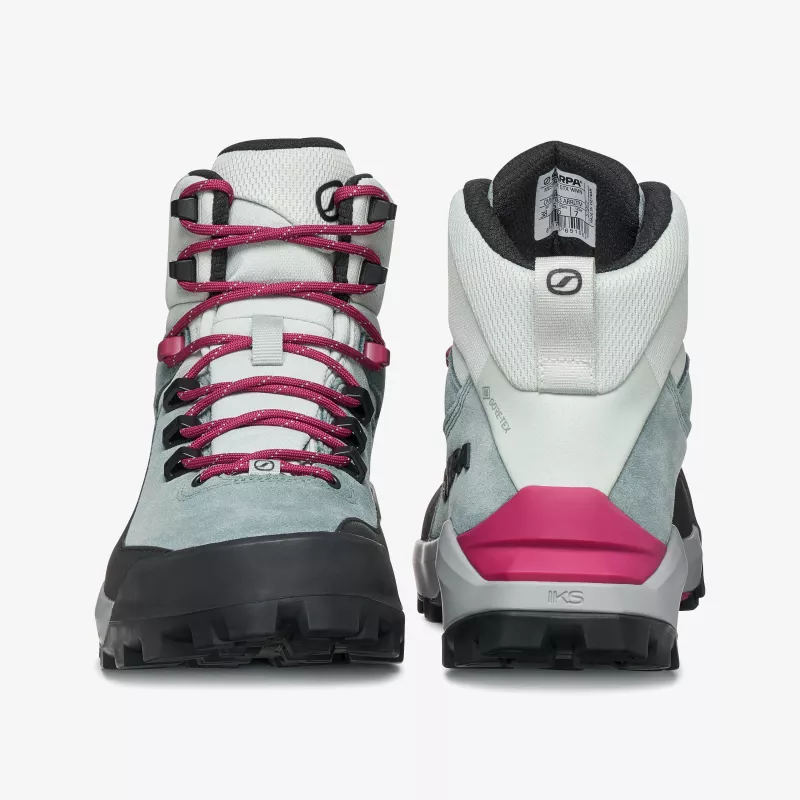 Scarpa Mustang TRK GTX Botas de mujer, Verde conífera/Frambuesa, talla 39