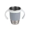 Beaba Vaso de entrenamiento de acero inoxidable 360° Pebble Grey