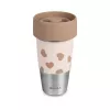 Beaba Mini & Me BigLove Set de vasos de acero inoxidable para madre e hijo Vaso de entrenamiento 360° 2 piezas