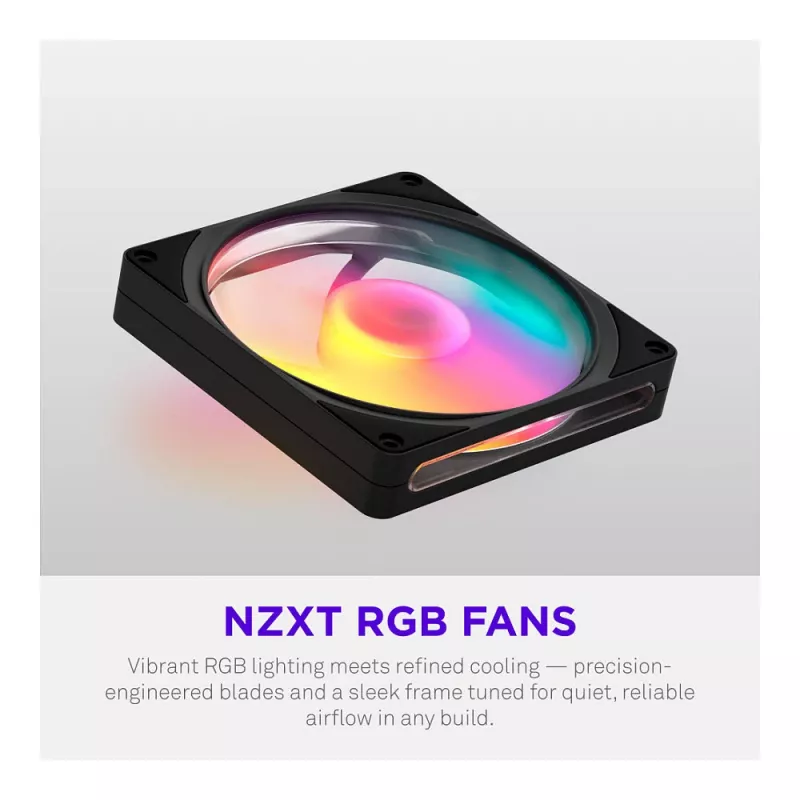 NZXT F140 RGB 140mm Black ventilador
