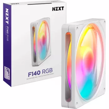 NZXT F140 RGB White ventilador PWM 140mm con RGB direccionable