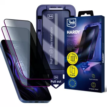 3MK PROTECTION Apple iPhone 14 Pro - 3mk Hardy Privzone Protector de pantalla de privacidad de cristal templado 9H