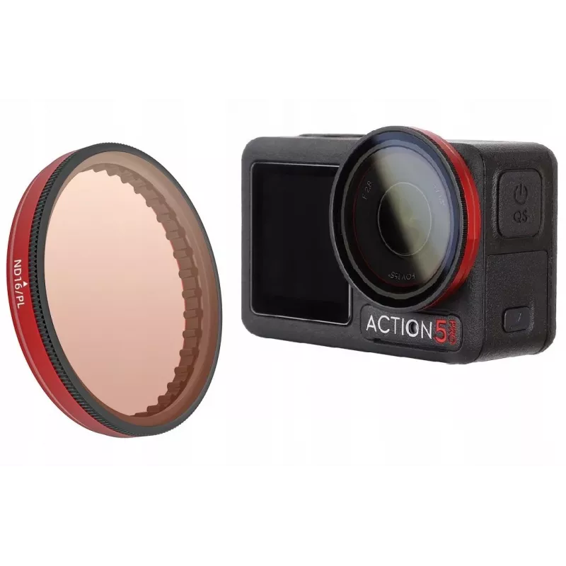 Filtro híbrido 2 en 1 polarizador PL ND16 SUNNYLIFE para DJI Osmo Action 5 Pro / 5 Pro / 4 / 3 FI903-16p