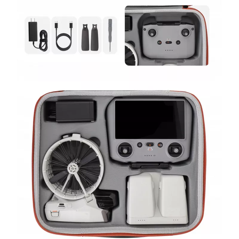 Maletín rígido XL SUNNYLIFE para dron DJI Flip y mando - naranja
