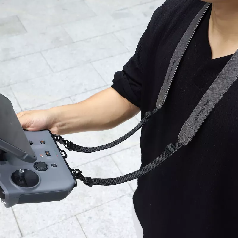 Correa de cuello/hombro con soporte lanyard SUNNYLIFE para mando DJI RC Pro 2 - negro