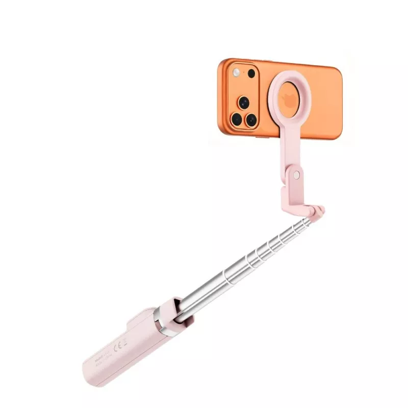 Palo selfie con trípode Bluetooth MagSafe TECH-PROTECT L11S rosa