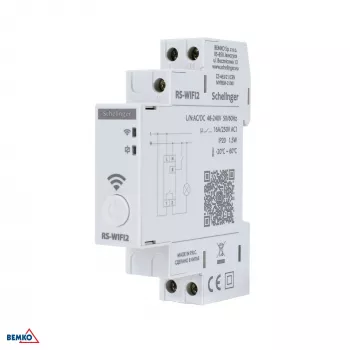 Temporizador astronómico SCHELINGER A26-RS-WIFI2, Wi-Fi, 1 canal, 48-240V AC/DC, 16A, carril DIN
