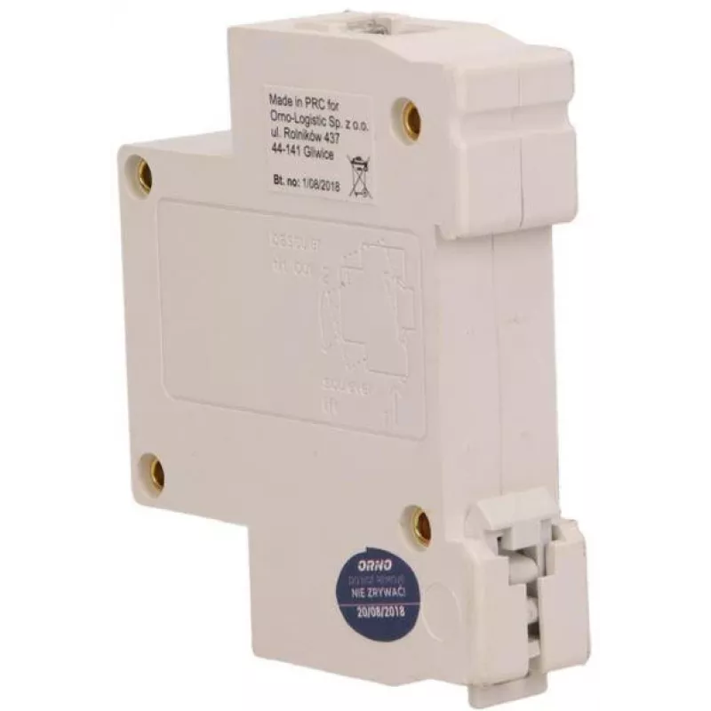 Timbre de puerta con cable ORNO OR-DP-SB-133, carril DIN 1 módulo, 230V AC, 85 dB, blanco/gris