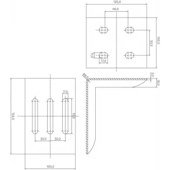 Soporte de tope de rodadura PSG 60.013.01 para Steelpress serie B