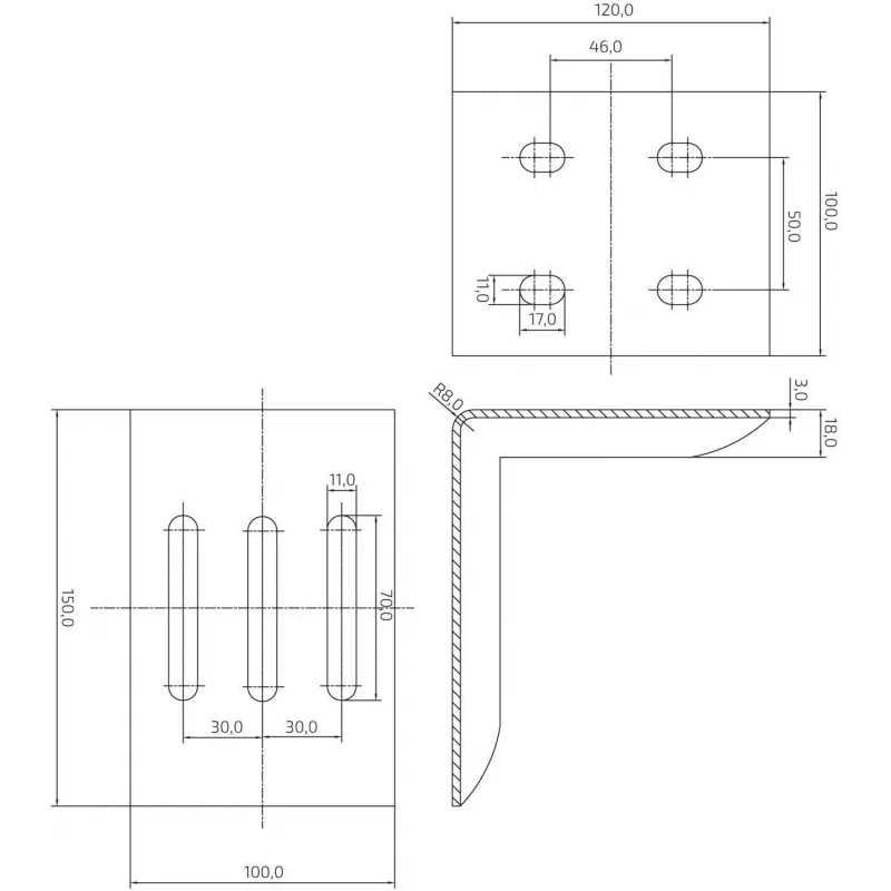 Soporte de tope de rodadura PSG 60.013.01 para Steelpress serie B