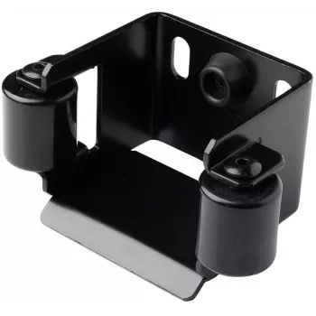 Tope de entrada para puerta corredera PSG 80x80mm negro RAL 9005 60.019.9005