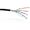 GETFORT PREMIUM Cable de red Cat.5e U/UTP para exterior resistente a los rayos UV 500m Negro