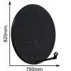 Antena parabólica offset CORAB COR-800SAE-C 80 cm, antracita