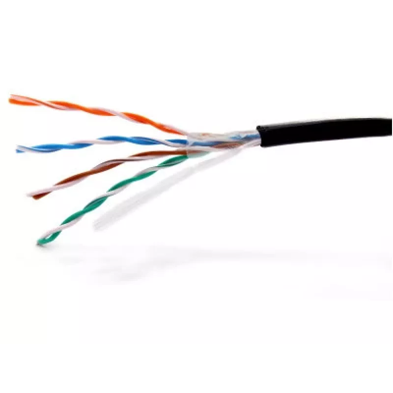Cable de red para exterior UV Dry Core Cat.5e U/UTP GETFORT Premium 305m negro