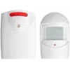 ORNO OR-MA-717 Timbre inalámbrico con sensor de movimiento PIR, 433 MHz, alcance de 80 m, 32 melodías, sensor IP44, blanco