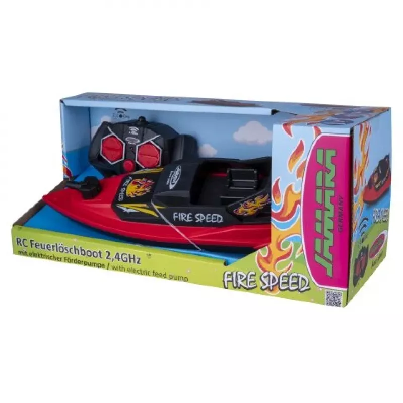 JAMARA Fire Speed Lancha de bomberos RC 2,4 GHz con función de chorro de agua