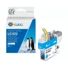 G&G Cartucho de tinta compatible para Brother LC422C cian (550 páginas)