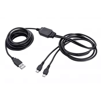 TRUST GXT 222 DUO Cable Charge & Play 2m Negro, USB-A a Micro-USB, para mando Xbox One