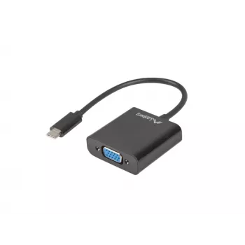 LANBERG AD-UC-VG-01 Adaptador USB Type-C a VGA 15cm Negro