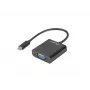 LANBERG AD-UC-VG-01 Adaptador USB Type-C a VGA 15cm Negro