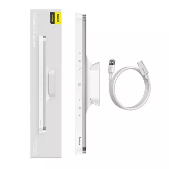 Baseus Magnetic Stepless Pro Lámpara de monitor con panel táctil (Blanco)
