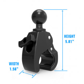 RAM Mounts RAP-404U Tough-Claw Base de abrazadera tamaño B con rótula de 1