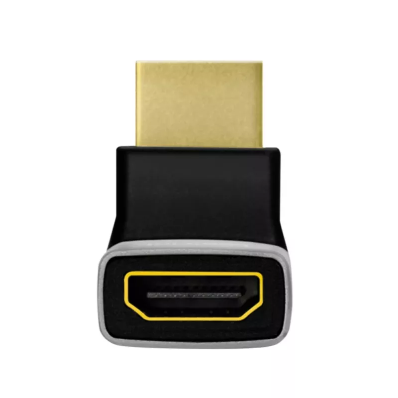 LogiLink AH0007A Adaptador HDMI, acodado 270°, conector macho HDMI tipo A a conector hembra, 8K/60Hz, 48Gbit/s, HDMI 2.1, negro
