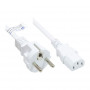 Good Connections Cable de alimentación enchufe Schuko a IEC C13, blanco, 1m